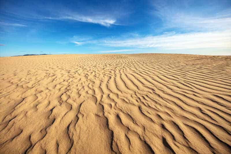 Stunning sand dunes and sky at the Big Drift in Wilsons Promontory national park, Victoria, Australia