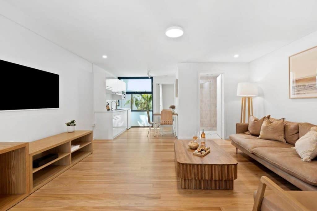 Guest room at the Great Ocean Road Resort.