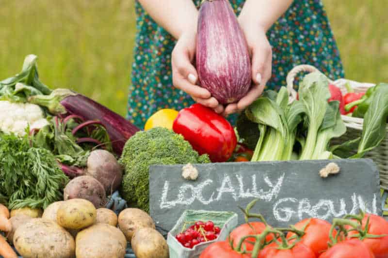 Fresh fruit and vegetables at local Anglesea markets.