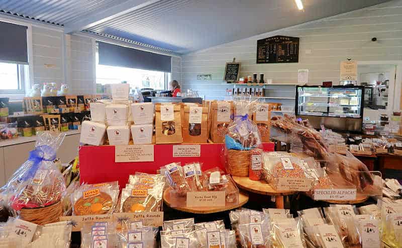 Boxes of chocolates, cookies, and other sweet treats at GORGE Chocolates.