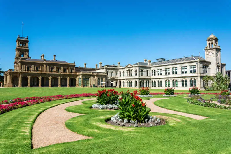 Werribee, Victoria, Australia. Exterior view of the Werribee Park Mansion in Victoria, Australia.