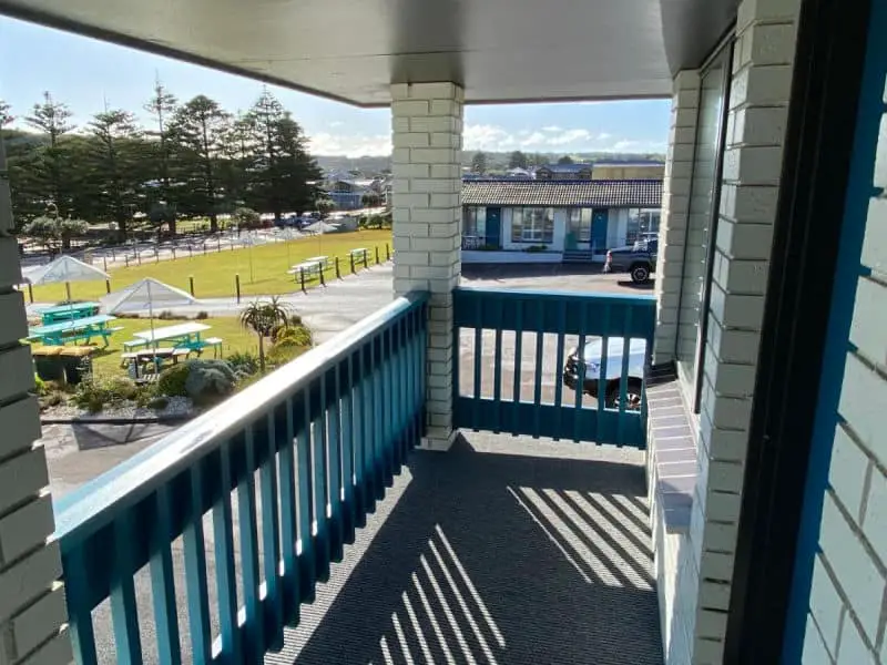 Balcony views at Southern Ocean Motor Inn in Port Campbell.