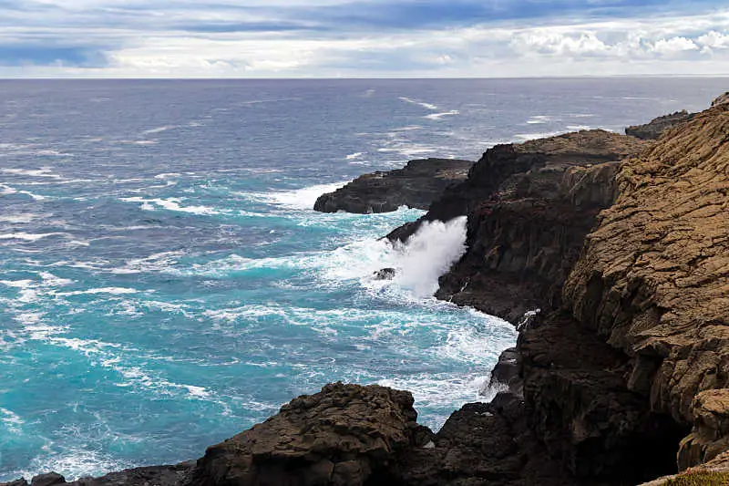 Wild ocean at the Cape Bridgewater Blow Holes.