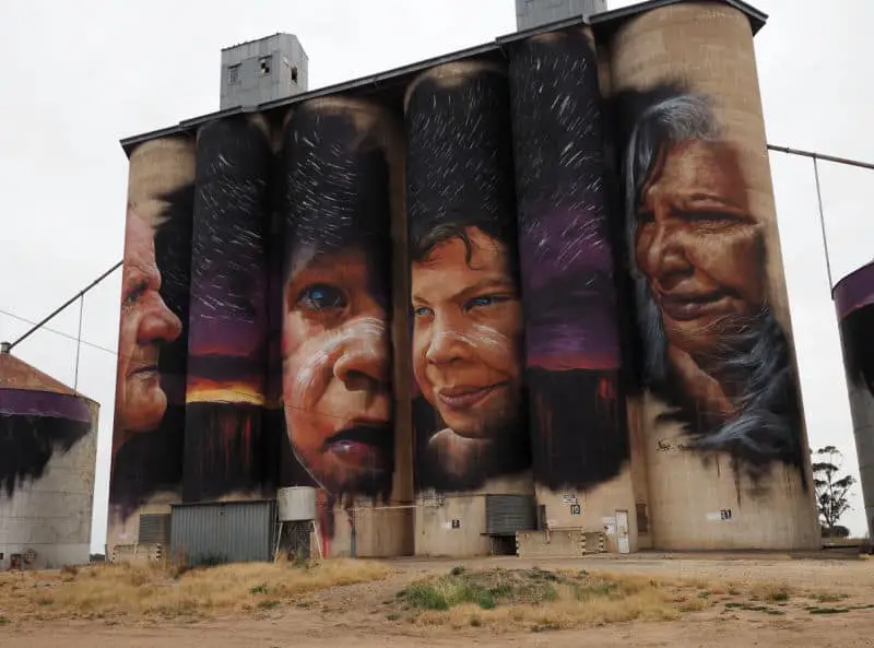 Colourful Silo Art in Victoria