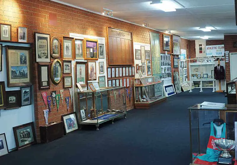 Memorabilia at the Stawell Gift Hall Of Fame. 