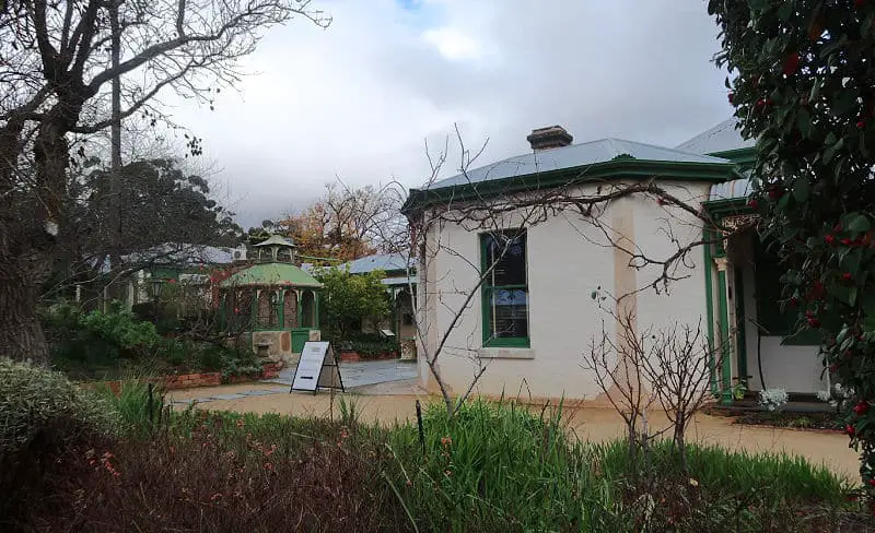 Front entrance to Buda Historic Home and Garden in Castlemaine.