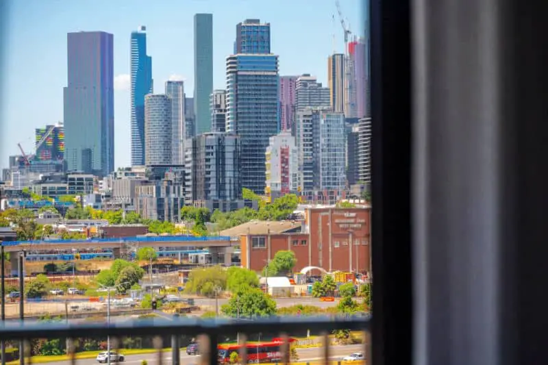 View from Nesuto Docklands one of the best hotels in Docklands Melbourne.