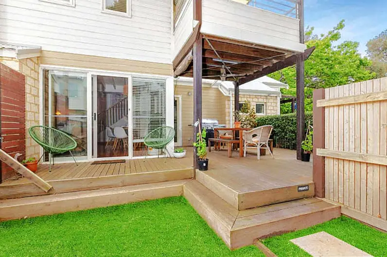 Relaxing outdoor area at Seahaven Village Barwon Heads Bellarine Peninsula accommodation.